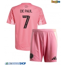 Maglie da calcio Inter Miami Rodrigo De Paul #7 Prima Maglia Bambino 2025-26 Manica Corta + Pantaloni corti)